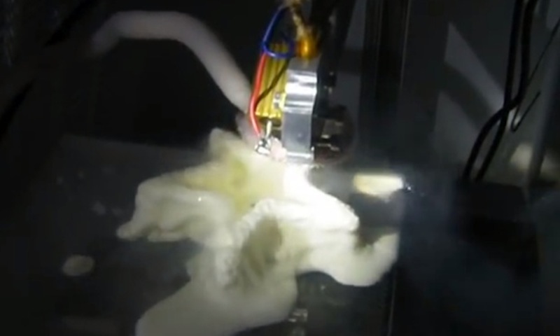 MIT student project proves that 3D printing ice cream is a tasty possibility. Photograph: Kristine Bunker